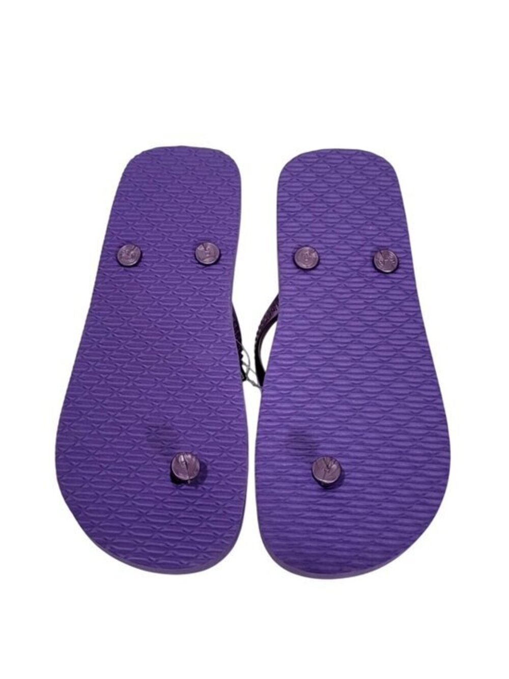 Flip Flops Purple & Aqua Size 5/6 Casual Summer Beachwear Women - Picture 3 of 5